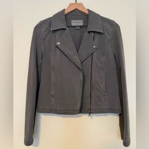 Marrakech 
Stretchy Cotton Knit Moto Jacket